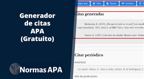 generador de citas apa|Gerador de Referências APA [Atualização de 2024]